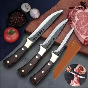 Pisau Daging Super Tajam Dapur Stainless 3CR13 Set Seset Kulit Sapi Fillet Tulang Boning Import Jepang Anti Karat