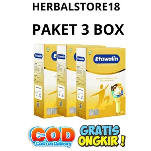 Susu Etawalin 3 Box Original | Minuman Manis Susu Bubuk Kambing Etawa I Distributor Resmi Etawalin Dairy Milk BPOM HALAL [ BISA COD ] Bahan