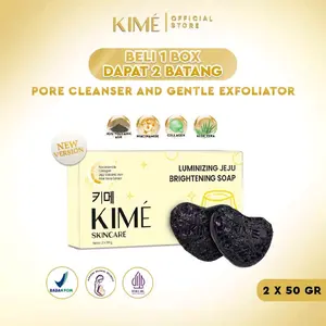 KIME LUMINIZING JEJU BRIGHTENING SOAP VIRAL 1BOX ISI 2BATANG SABUN