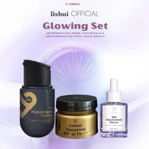 [LISHUI] Glowing Set Skincare mencerahkan menyamarkan Memudarkan flek hitam/bekas jerawat