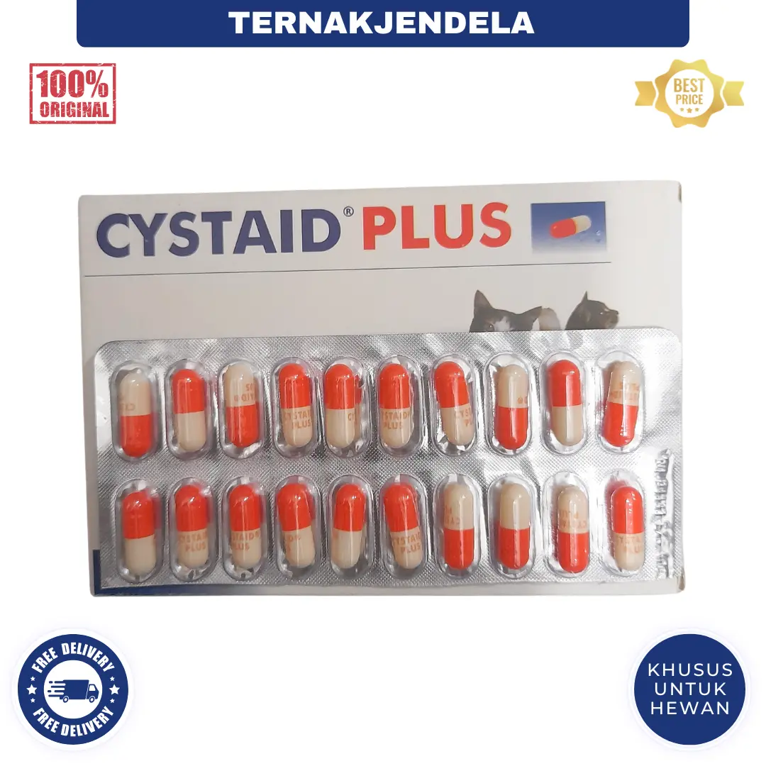 CYSTAID PLUS ECER 1 KAPSUL - Obat Untuk Hewan Kesayangan