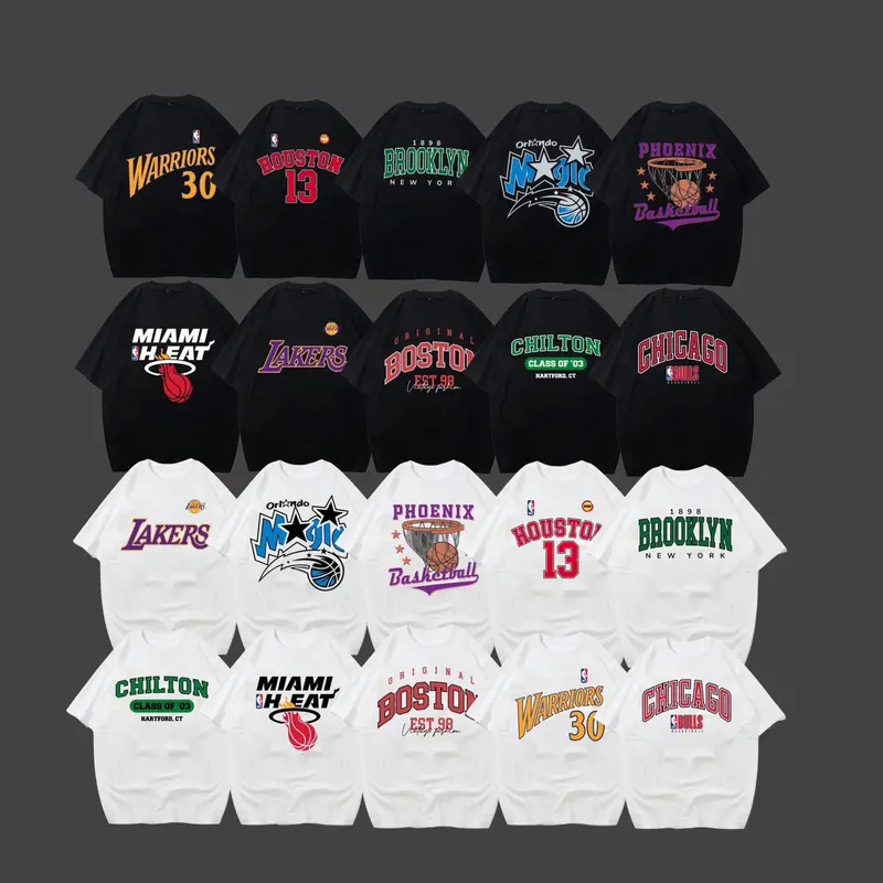 ISI 3 PCS KAOS MOTIF BASKETBALL KAOS DISTRO PRIA&WANITA UNISEX RANDOM LENGAN PENDEK FULL TAG SABLON PLASTISOL BAHAN SEMI KATUN CAMPURAN POLYSTER 0