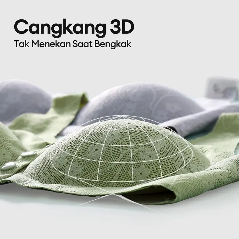 3/5 PCS Bra Menyusui Kancing Tiga Baris Di Depan Bra Khusus Ibu Hamil Bra Tidur Khusus Ibu Hamil Ramah Kulit Dan Nyaman Ukuran Besar br01 4
