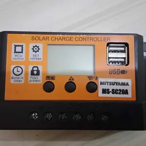 ALAT KONTROLER SOLAR PANEL SURYA DUAL USB DAYA PANEL 20-A KONTROLER CHARGER