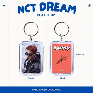 GANCI AKRILIK NCT DREAM BEAT IT UP KEYCHAIN GANTUNGAN KUNCI ACRYLIC KPOP UNOFFICIAL MARK