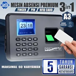 MESIN ABSEN / MESIN ABSENSI / SIDIK JARI / FINGER PRINT A3
