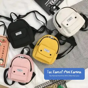 Promo Tas Ransel Cewek - Kamina - Tas Ransel Mini Wanita - Ransel Korea Style Fashion Mihua Perempuan
