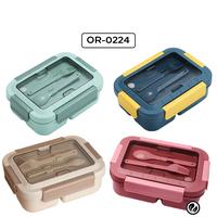 Gambar Orinoco Lunchbox Set 3 Sekat Microwavable 1500 ml Anti Tumpah + Sendok Garpu - Hijau dari Ollahomeliving Kota Bogor 1 Tokopedia