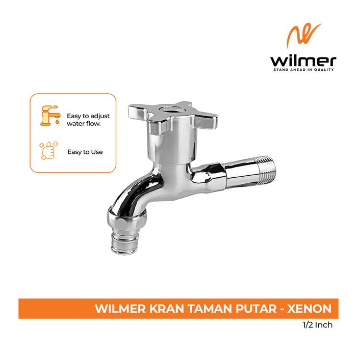 Gambar WILMER Kran Air Taman Putar Xenon 1/2 inch - Kran Air Chrome dari WILMER Indonesia Kota Tangerang Tokopedia