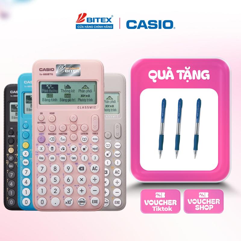 MÁY TÍNH CASIO fx-880BTG DÀNH CHO HỌC SINH CẤP 2-3