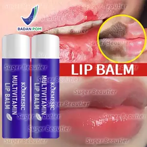 Lip Balm Lip Mask BPOM masker bibir untuk bibir hitam Pencerah Bibir pelembab bibir kering dan pecah-pecah masker perawatan bibir memudarkan kerutan bibir Menghilangkan kulit mati di bibir bibir gelap Pencerah Bibir Lip Care