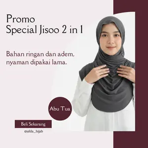 Jisoo 2in1 Size L Rayon Airflow Nyaman Harian untuk Kegiatan Sehari-hari Bahan Rayon Airflow Ukuran L