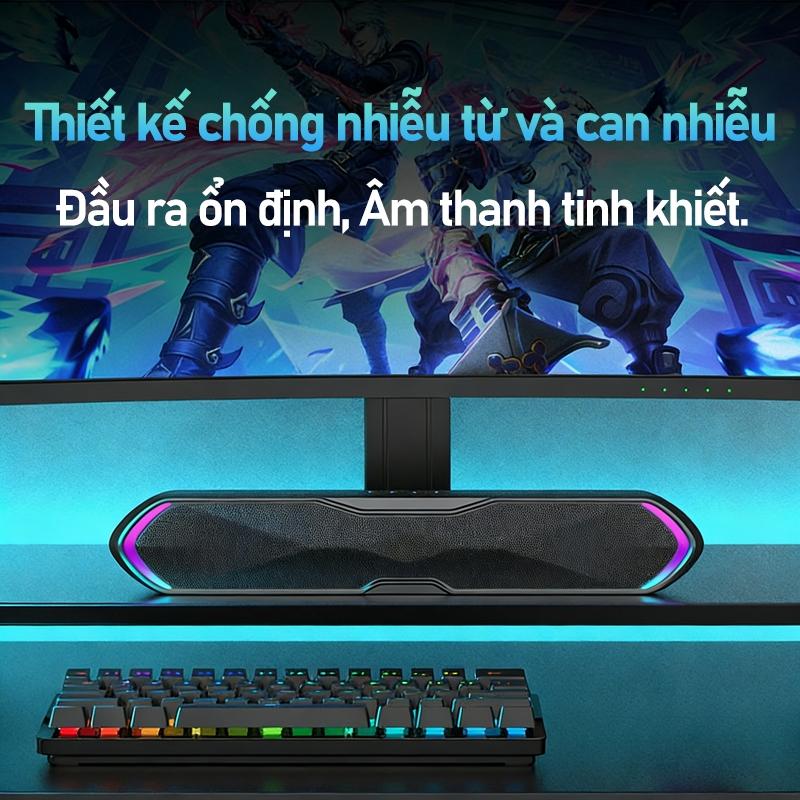 100% FPS RGB Loa Thanh Soundbar Bluetooth Công Suất 10W Bass Trầm Mạnh Mẽ - Hỗ Trợ USB, Bluetooth 109 gia tai kho vinh sử muat aitik tok shop ls 60d duong tieng aach tay oake ogi are to an quoc lap data grey mist thiet bi am chuyen nghiep