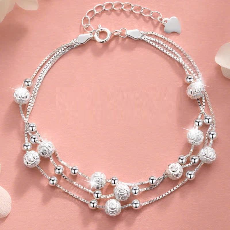  Lắc Tay Hạt Bi 3 Lớp Sang Trọng Cao Cấp Xinh Xắn  Vòng Tay Đa Lớp Đẹp Mắt 