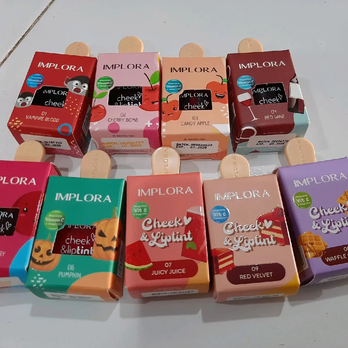 Liptint & cheek  implora eskrim
