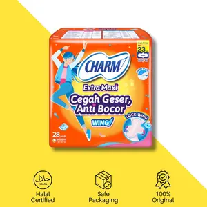 CAITLYN - Charm Pembalut Body Fit Extra Maxi 23cm Wing 28 pads