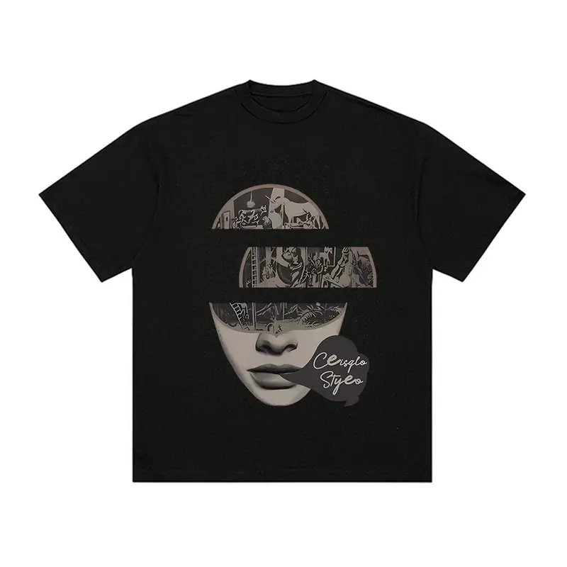 T-shirt Atasan Baju Kaos Oversize Pria Putih Lengan Pendek Dewasa Distro Katun Combed Cowok C104 2