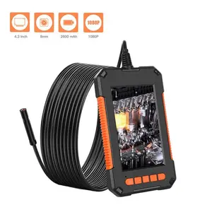 Kamera Inspeksi Borescope Endoscope P40 1080P 4.3" / Kamera Endoskopi Industri Layar HD IPS IP68