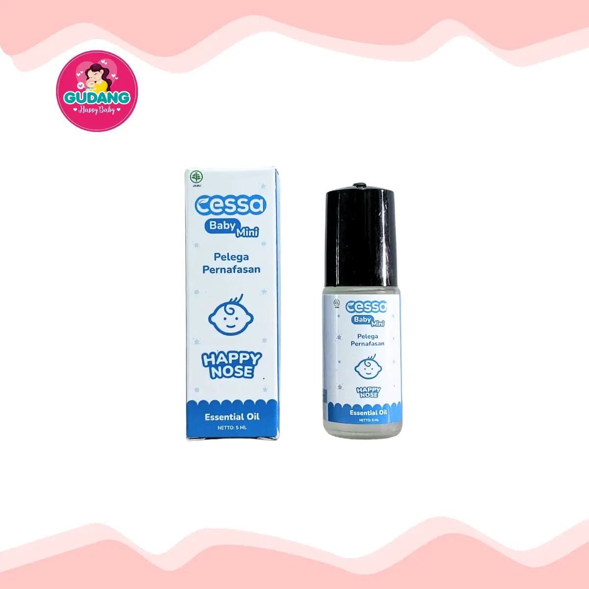 Cessa Baby Mini Happy Nose - Pelega Pernafasan - Essential Oil - 5ML Bayi