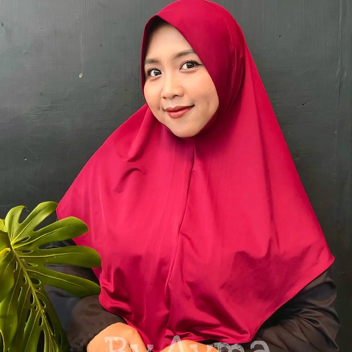 Bergo Instan Dagu Malay Bahan Jersey Premium