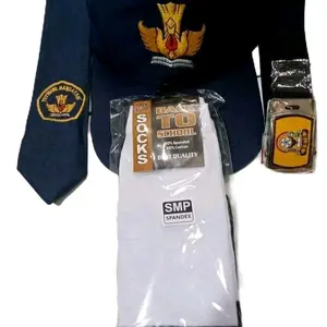 Paket Hemat Topi+Dasi+Ikat Pinggang+Kaus Kaki SMP SMA Negeri Putra Putri