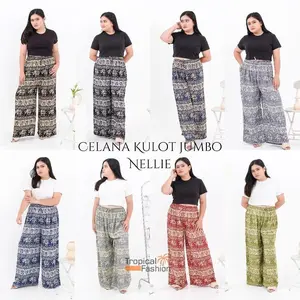 Celana Kulot Gajah Jumbo Bahan Rayon Premium Termurah Kekinian Pasti Ori