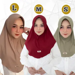 Bergo Hamidah Label Kain By Jalba Q Hijab Bahan jersey premium