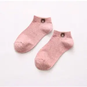 Kaos Kaki Ankle Cute Short Socks Kaos Kaki Pendek Semata Kaos Kaki Beruang Hijau Tua