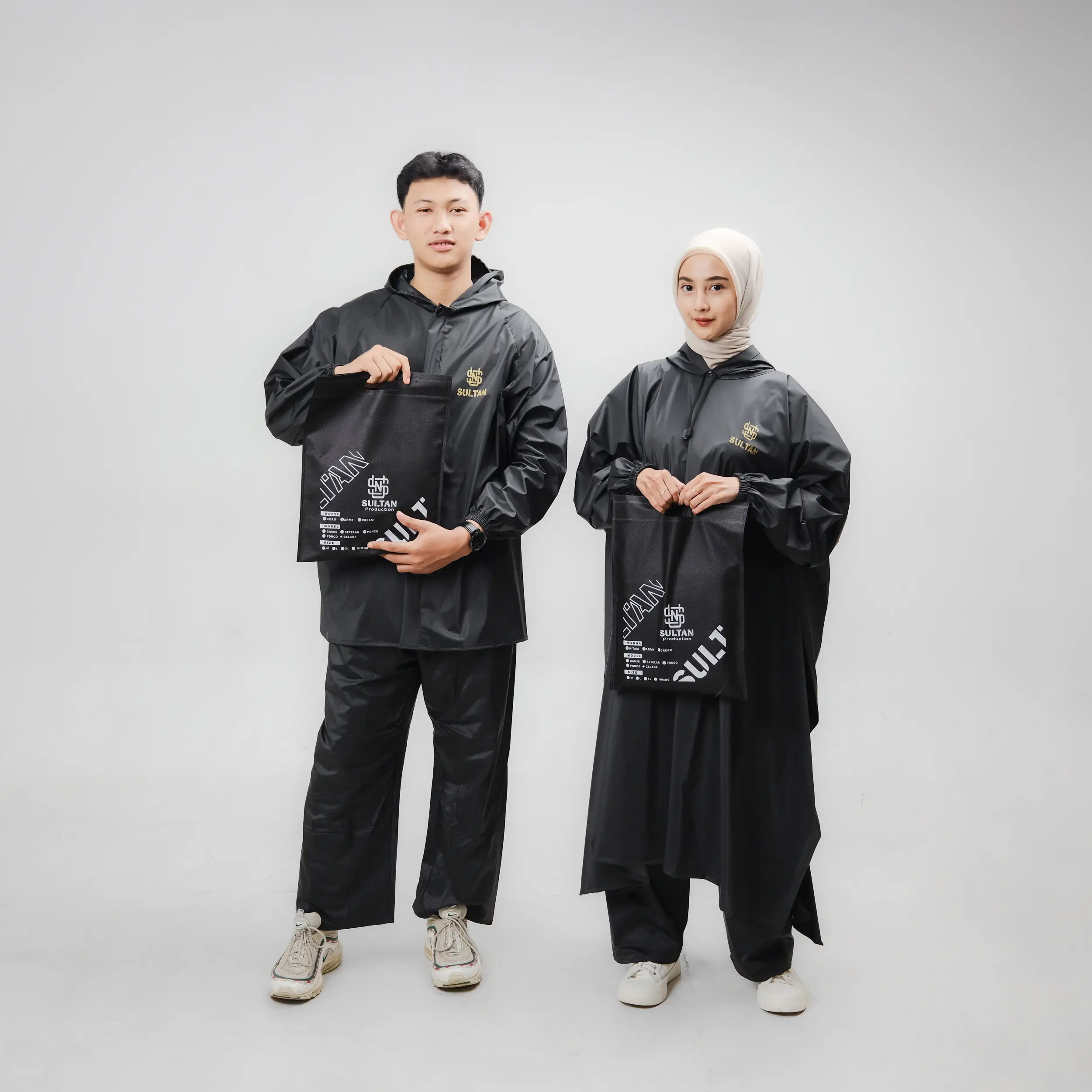 Jas Hujan SULTAN Setelan Baju dan Celana Ponco Batman Kelelawar Ukuran Dewasa