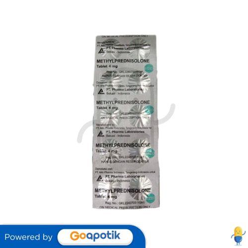 METHYLPREDNISOLONE PHARMA LAB 4 MG STRIP 10 TABLET