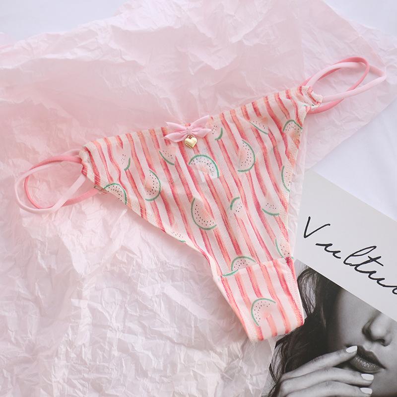 Product Introduction of Sexy Women Thongs Panties Sexy Mesh Transparent Solid Color Low-Rise Seamless Underwear Cute Girls Ladies Mesh T-Back T-String 28