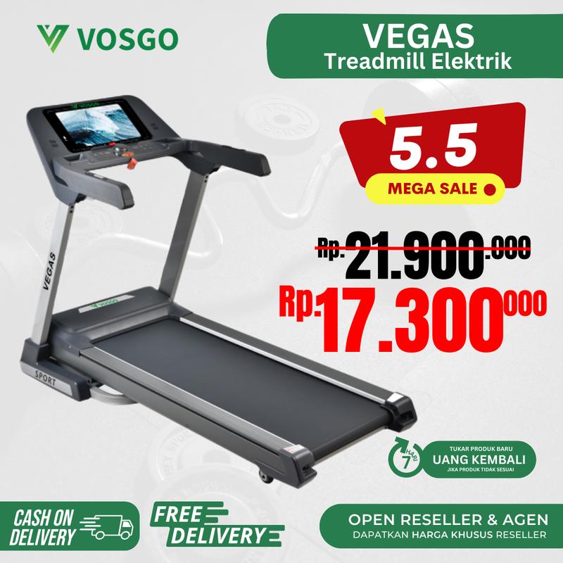 Alat Fitness Murah Treadmill Elektrik Vegas Vosgo 0