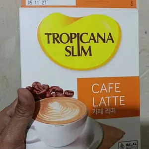 Tropicana Slim Coffee Sugar Free 10 Sachet - Cafe Latte / Avocado Coffee / Soy Latte / French Butter Souffle - Kopi Susu Nikmat Tanpa Gula Pasir