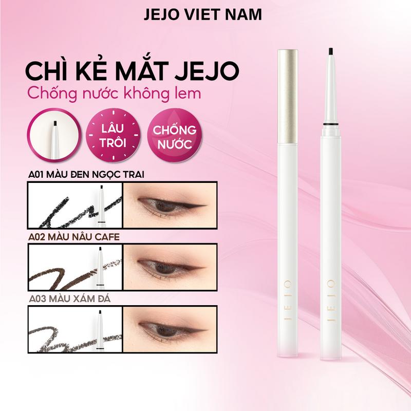 Bút Kẻ Mắt JEJO Mịn Không Thấm Nước Chống Nhòe Chống Phai Màu Lâu Trôi 0.05g Mỹ Phẩm