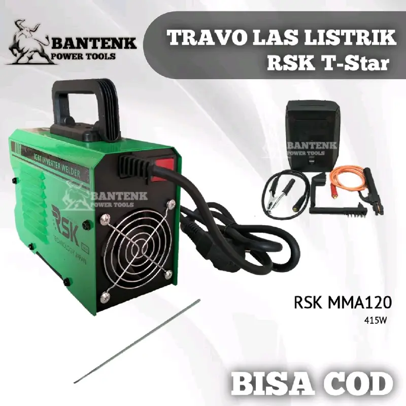 MESIN LAS MMA120 RSK LAS LISTRIK TRAVO LAS RSK Tstar 415W PENGELASAN WELDER 1
