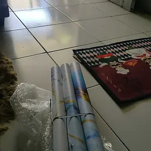 Wallpaper Dinding Kamar Tidur Walpaper Wallsticker Motif WPC Salur Kayu Uk 45cm x 8M