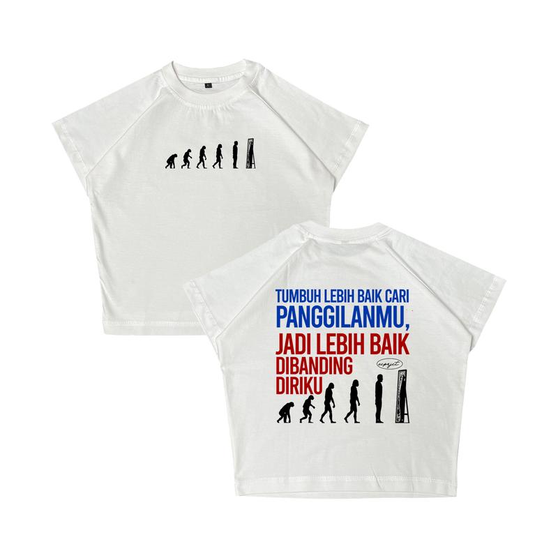 [Croptop Version] Kaos Croptop Tmbuh Lebih Baik Cotton Combed 3