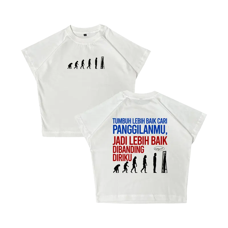 [Croptop Version] Kaos Croptop Tmbuh Lebih Baik Cotton Combed 3