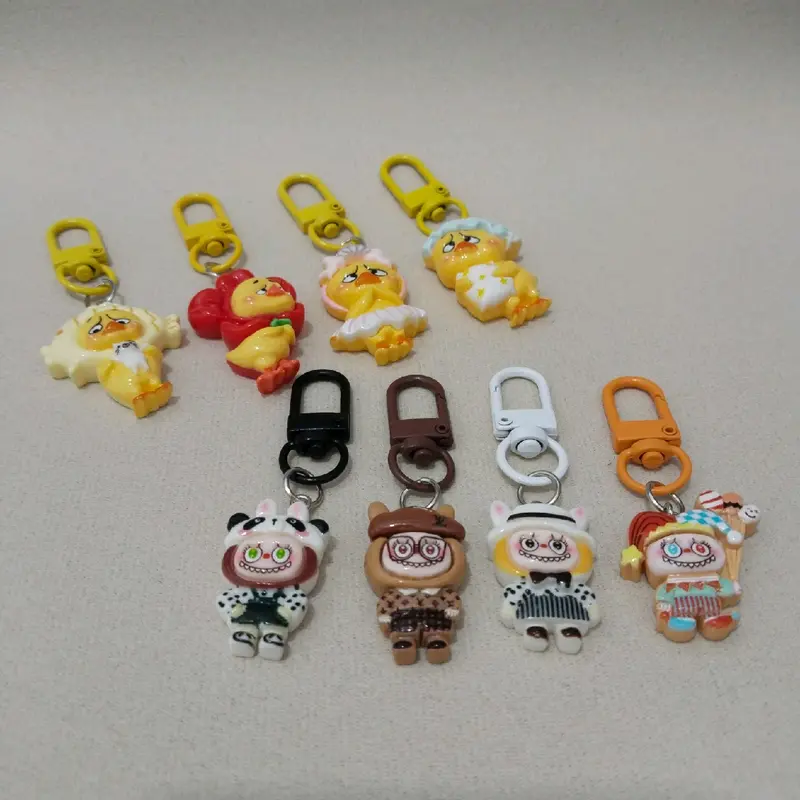 Gantungan Kunci Labubu Mini Ganci Souvenir Keychain 5