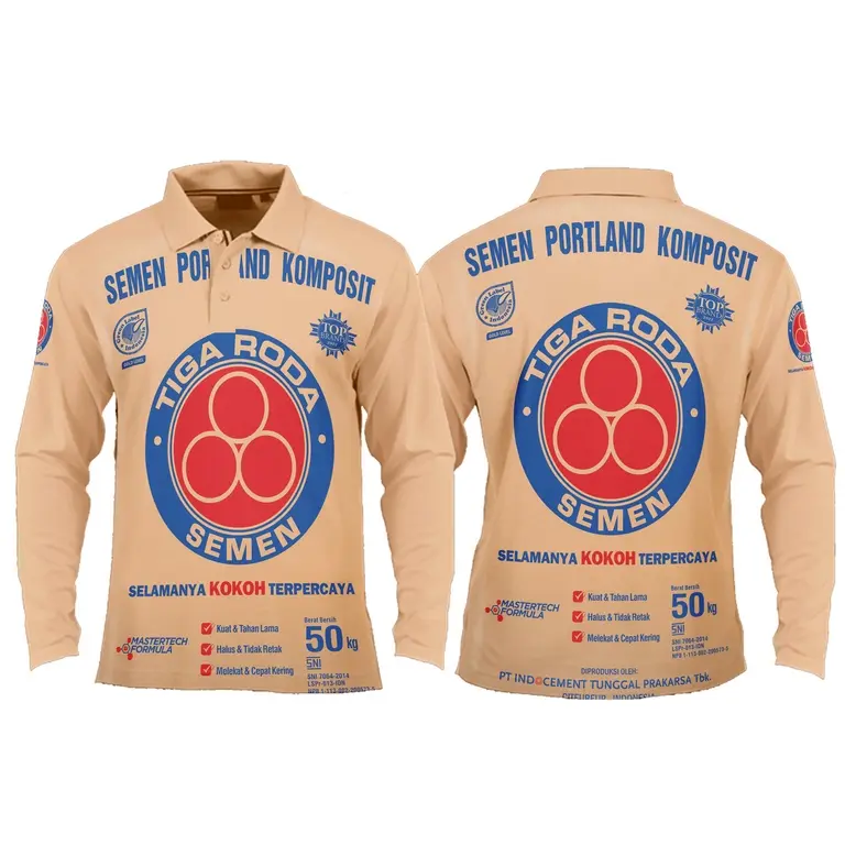 baju pria jersey semen tiga roda jersey 3D karung semen bahan lembut tidak mudah kusut Fullprint bisa custom nama terbaru 1