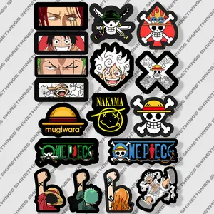 Shinethings Stiker Anime One Piece Nakama Luffy Zoro Nami Koleksi Karakter Favorit Untuk Penggemar Anime Stationery Ideal Untuk Menghias Buku Notebook Paper