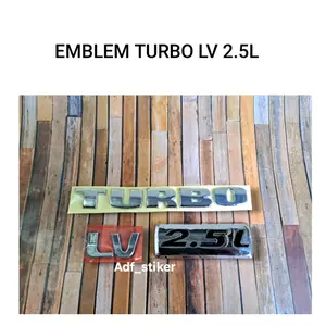 Emblem panther turbo LV 2.5L 2008 keatas / emblem turbo LV 2.5L / emblem isuzu panther turbo LV 2.5L