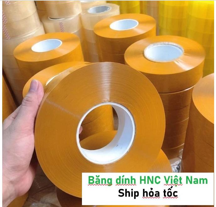  BĂNG KEO TO 1KG CUỘN Màu TRONG hoặc ĐỤC Băng dính 500Y Băng Dính Dán Thùng Carton 