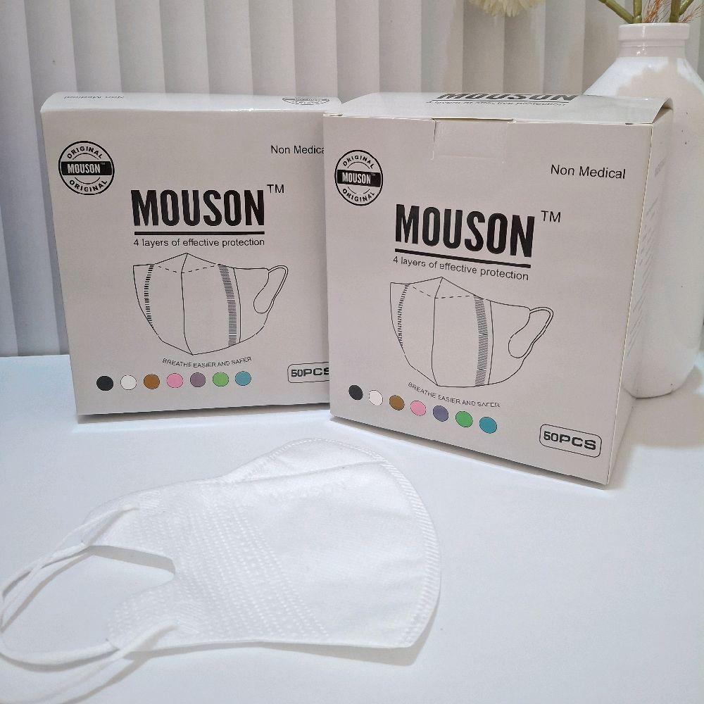 MASKER DUCKBILL MOUSON PREMIUM 4PLY ISI 50 PCS DISPOSABLE MASK
