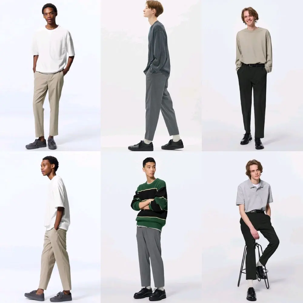 Celana GU Stretch easy ankle pants