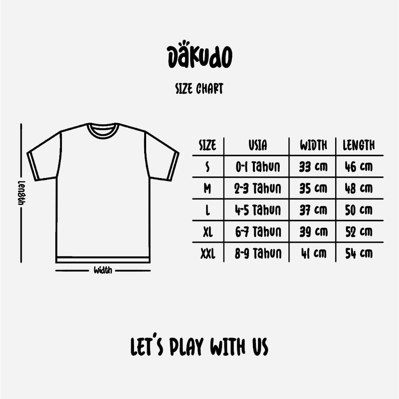 Product Introduction of dakudo - SALE 100K 3 PCS baju kaos anak distro nyaman unisex laki-laki / perempuan cotton 30s kualitas premium sablon 0