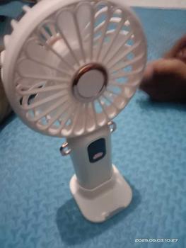 Product Review of CID39 Kipas Angin Lipat Mini Portable LED Display 5-Speed Wind Adjustment Kipas Genggam Kipas Kecil Foldable from a**s 1