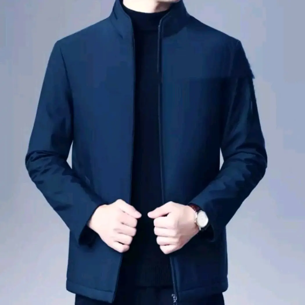 #jaket polos#jaket katun#jaket folmal#jaket big size#jaket bahan katun dril Navy Dewasa Tebal