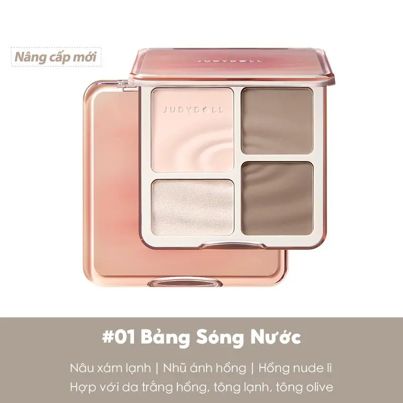 [NEW] Combo Judydoll Bảng Phấn Tạo Khối và Son Kem Lip Powder Cream 4
