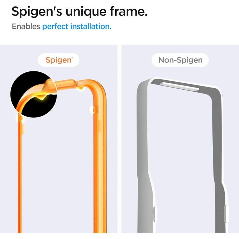 Tempered Glass for Samsung Galaxy A55 Spigen GlastR Alignmaster Clear Tray 4